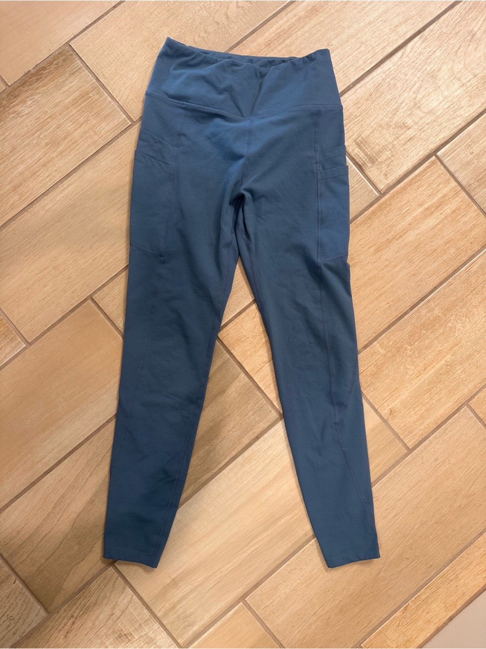 Baleaf Slate Blue High-Waisted Leggings